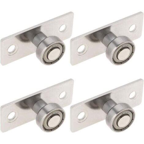 KZQ piezas de guía de suelo para puerta corrediza, guía de rodillos de suelo, polea con cojinetes de bolas, guía de rodillos de metal para puerta corrediza, rodamientos de bolas, rodillo