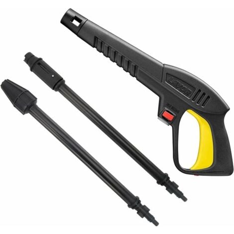 Pistolet à eau haute pression KZQ avec lance à jet variable et lance rotative, compatible avec les nettoyeurs haute pression Lavor
