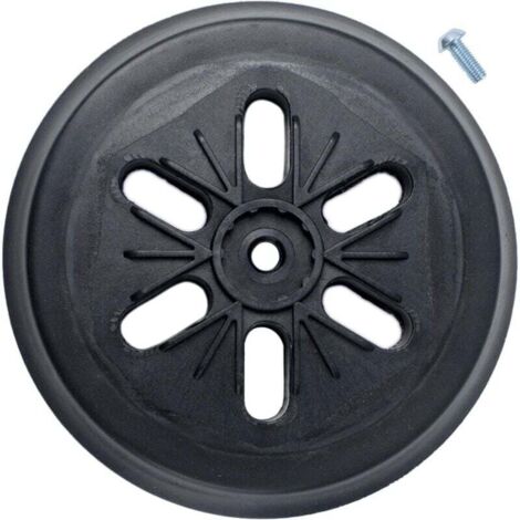 KZQ Plato de lijado Compatible con lijadora orbital Bosch Gex 150 AC, PEX 15 AE, GEX 150 Turbo Ø 150 mm con tornillo