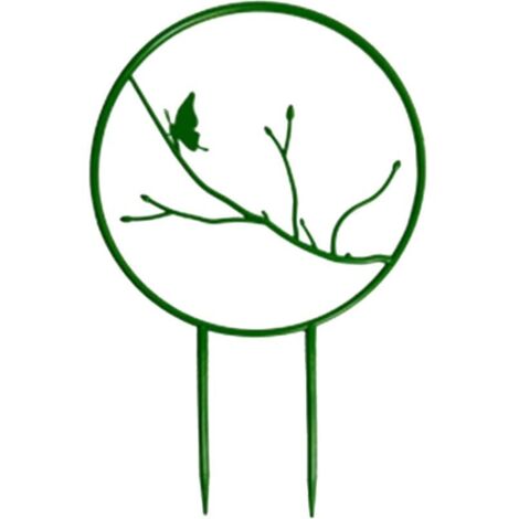 KZQ Plum Garden Trellis per piante rampicanti – Supporti rotondi per piante rampicanti (verde, 1 pezzo)