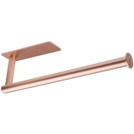 KZQ Portarotolo igienico, dispenser e portarotolo di carta da parati per bagno e cucina, colore oro rosa