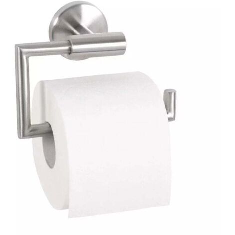 KZQ Portarrollos de papel higiénico Modelo Portarrollos de papel higiénico de acero inoxidable sin tapa Accesorios de baño de acero inoxidable Dimensiones 15 x 10,5 x 6,5 cm Color plata mate