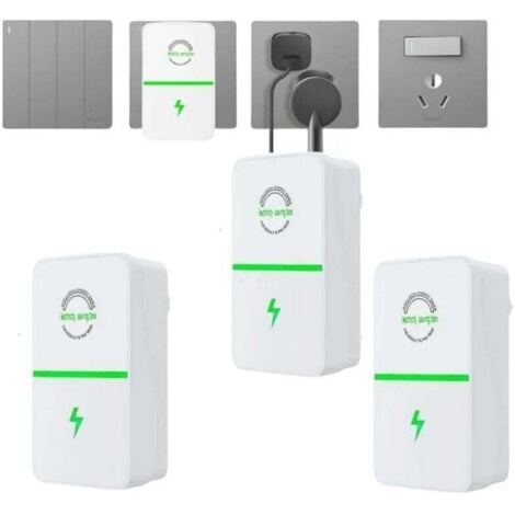 KZQ Power Saver, Risparmio energetico domestico, Scatola di risparmio energetico, Dispositivo per ufficio e mercato AC 90V-250V 28KW, Confezione da 3