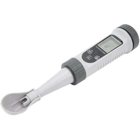 KZQ Probador digital de salinidad, probador de sal para piscinas, medidor de calidad del agua de amplio rango de temperatura y alta precisión con pantalla LCD grande para acuarios de piscinas, EC