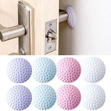 KZQ Protector de pared autoadhesivo para pomo de puerta, topes de goma para manija, 8 unidades