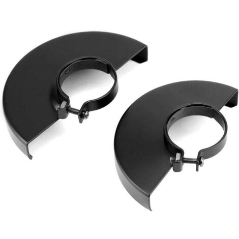 KZQ Protector de rueda de amoladora angular de metal negro (2 unidades), para amoladora angular de 125 y 115 mm, orificio interior de 42 mm.