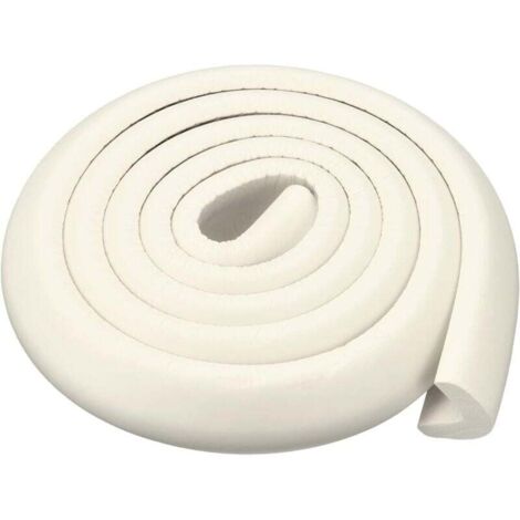 KZQ Protectores de esquinas, protectores de esquinas de espuma en forma de L para muebles, mesas y esquinas, color blanco
