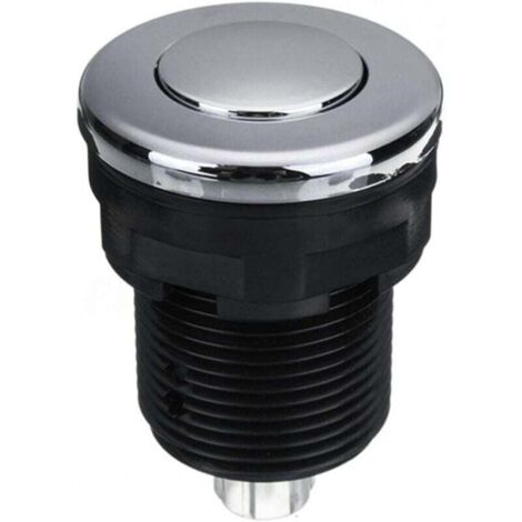 KZQ Pulsador de aire impermeable para bañera, spa, masaje, eliminación de residuos (negro, tamaño: 34 mm)