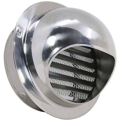 KZQ Rejillas de ventilación de acero inoxidable para equipos de ventilación, 80 mm