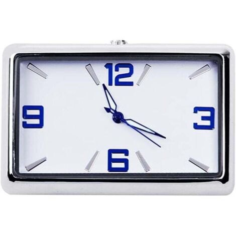 KZQ Reloj de coche con puntero, reloj analógico de cuarzo, mini reloj de coche, reloj de cuarzo, reloj de coche, reloj decorativo para salpicadero.