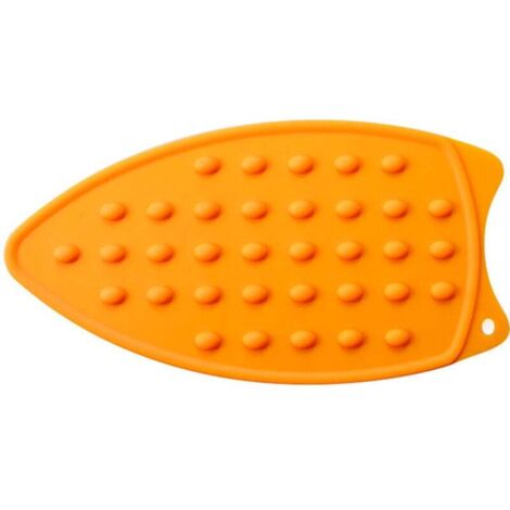 KZQ Reposaplanchas de silicona, tapete de planchado multifunción resistente al calor para tabla de planchar, tapete compacto, color naranja