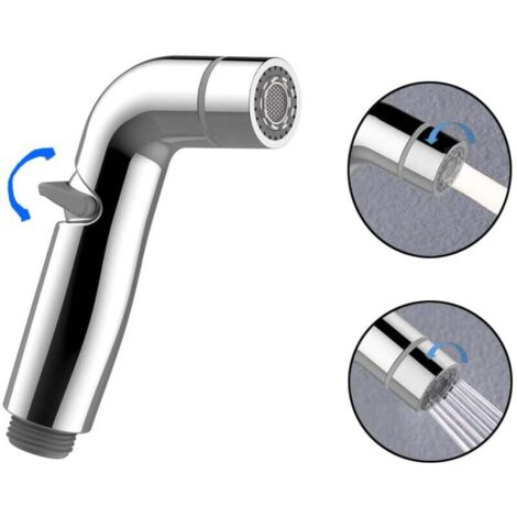KZQ Rociador de inodoro ABS, kit de ducha de mano, rociador de presión ajustable para grifos de bidé.
