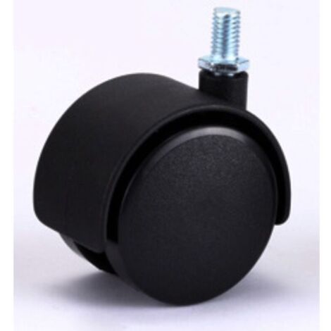 KZQ Ruedas giratorias de nailon sin freno, 40 mm, M8, confezione da 4