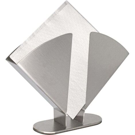 KZQ Servilletero de acero inoxidable, 20 x 15 x 3,6 cm, para mesa de fiesta en casa, color plateado