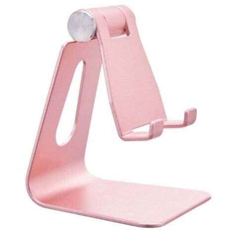 KZQ Soporte ajustable para teléfono, multiángulo, para iPhone 16, 15, 14, 13 Pro Max, 12, 11 XS Max, X, 8, 7, 6 Plus, Samsung S10, S9, color oro rosa