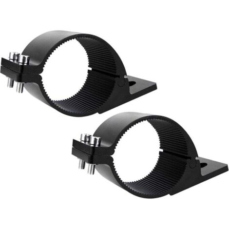 KZQ Soporte de montaje para luz de trabajo (2 unidades, 76 mm - 81 mm), abrazadera universal ajustable para barra de LED, para todoterreno, coche, camión, motocicleta, SUV