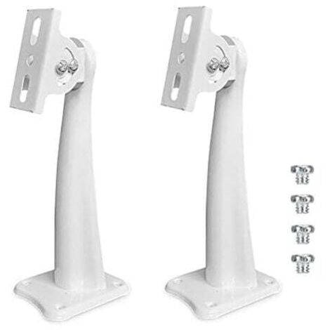 KZQ - Soporte de pared para cámara ajustable (18,5 x 7 cm, 2 unidades), resistente, resistente al agua, rotación de 360 grados, fácil de usar para sistemas de vigilancia CCTV CCD para el hogar.