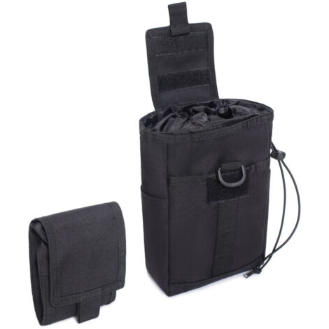 KZQ Tactical Dump Pouch, borse con coulisse per cintura tattica, gilet, zaino, custodia multiuso pieghevole