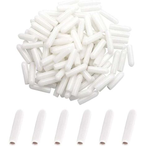 KZQ Tapas para cestas de lavavajillas [100 piezas], accesorios para lavavajillas, resistentes al óxido (blanco)