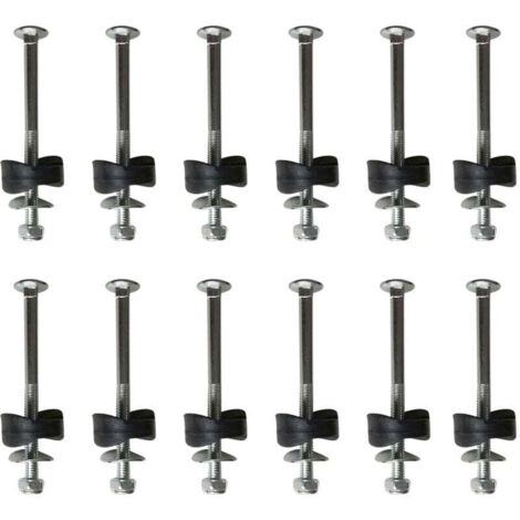 KZQ Tornillos para trampolín (paquete de 12): tornillos de repuesto, accesorios para trampolín, fijaciones para trampolín grandes y pequeñas, espaciadores para trampolín, accesorios de fijación pa