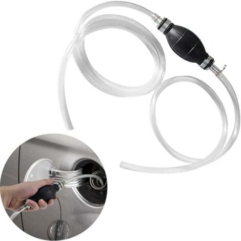 KZQ Tragbare Transferpumpe (manuell), Auto-Saugschlauch, Wasser-/Kraftstoffpumpe, Siphonfunktion