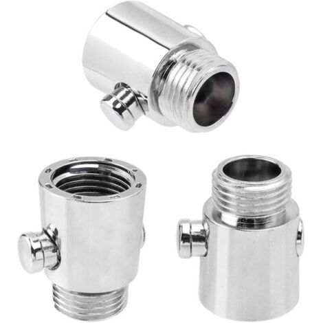 KZQ Válvula de cierre de agua para baño, 3 piezas, para ducha, cabezal de ducha, G1/2, ABS, interruptor táctil, ajuste de ahorro de agua.