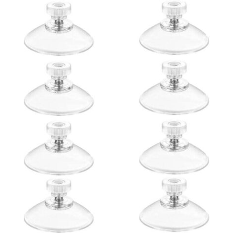 KZQ Ventouse, 8 x Ventouse Ø 50 mm con fileteado M4x10mm transparente