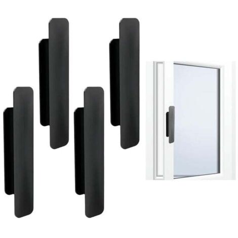 KZQ Wandhalterung Deckenhaken Edelstahl Deckenhaken mit 20 Schrauben für Mantel Handtuch 10 Stück Schwarz