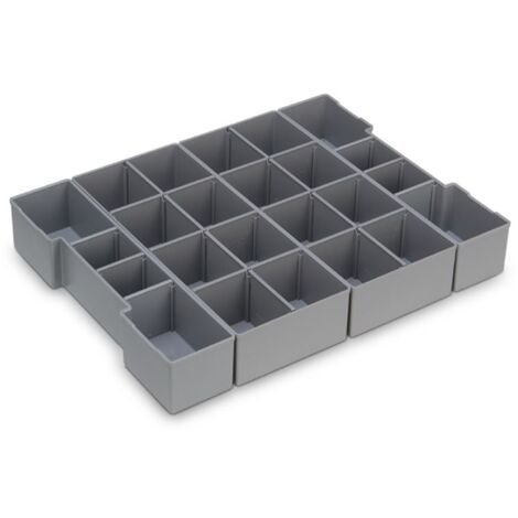 BS SYSTEMS GMBH & CO.KG L-BOXX Insetboxenset K3 BSSfür L-BOXX 102 / Bestehend aus: 2 x Insetbox U3 grau, inkl. 4 große und 8