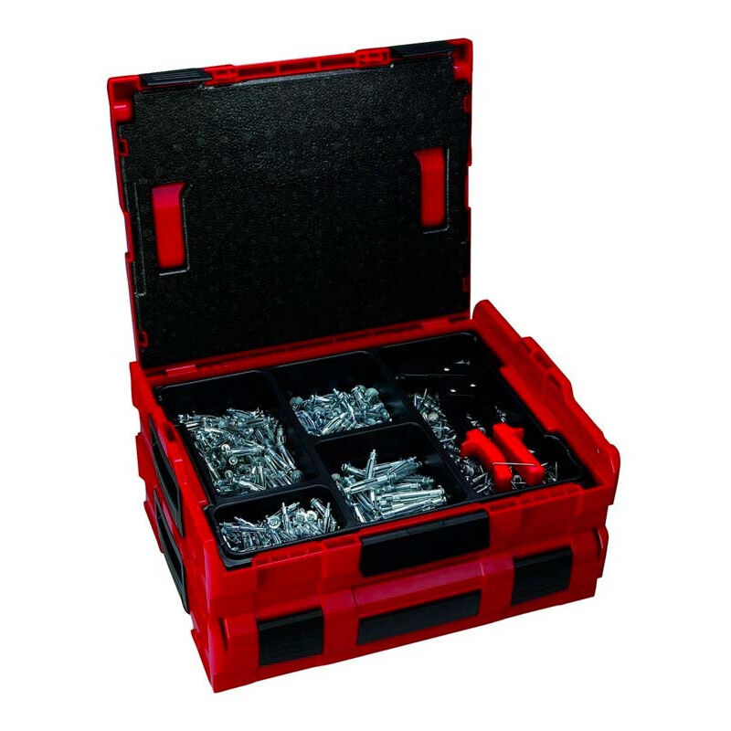 500 chevilles Fischer 511437 matériaux creux - en coffret l-boxx (compatible bosch Pro)