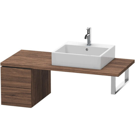L-CUBE mobile consolle basso 400x320x547mm noce scuro