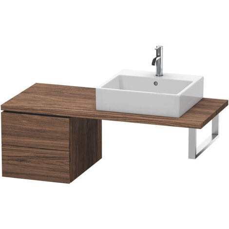 L-CUBE mobile consolle basso 400x420x547mm noce scuro