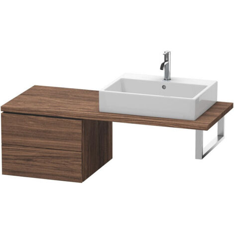 L-CUBE mobile consolle basso 400x520x547mm noce scuro