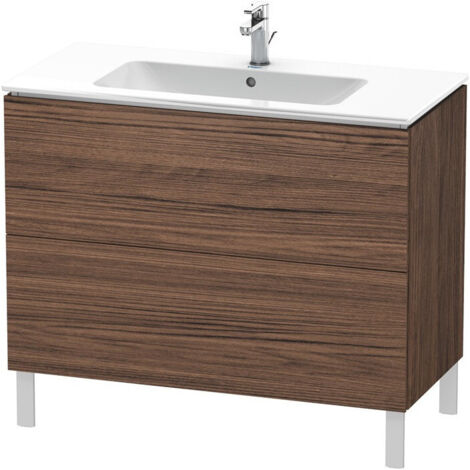 L-CUBE mobile lavabo 1020x481x704mm noce scuro
