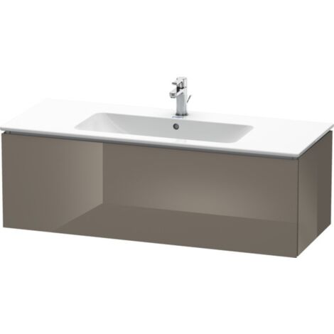 L-CUBE mobile lavabo 1220x481x400mm flanella grigio lucido