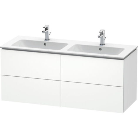 L-CUBE mobile lavabo 1290x481x550mm bianco opaco
