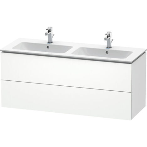 L-CUBE mobile lavabo 1290x481x555mm bianco opaco