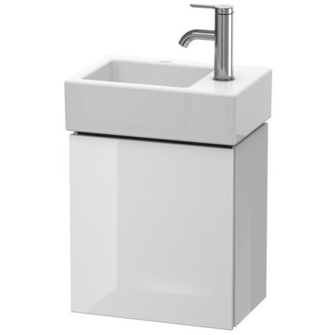 L-CUBE mobile lavabo 400x364x241mm apertura sinistra noce scuro