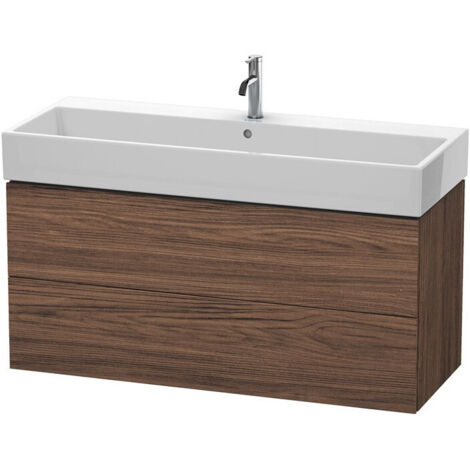 L-CUBE mobile lavabo 544x1184x459mm noce scuro