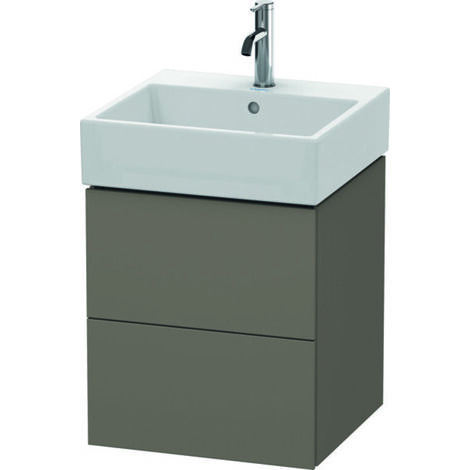 L-CUBE mobile lavabo 544x484x459mm flanella grigio satinato