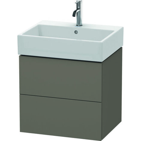 L-CUBE mobile lavabo 544x584x459mm flanella grigio satinato