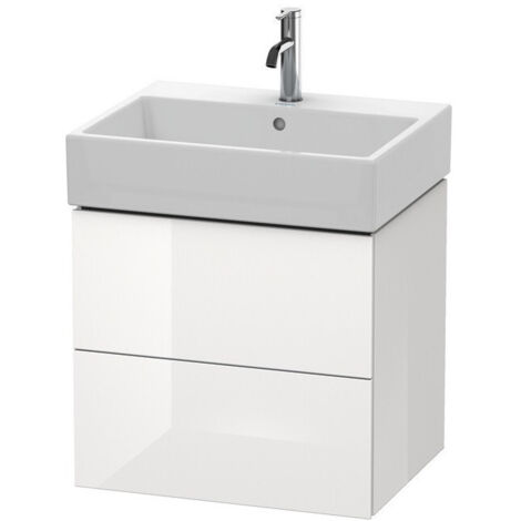 L-CUBE mobile lavabo 544x584x459mm noce scuro