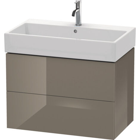 L-CUBE mobile lavabo 544x784x459mm flanella grigio lucido