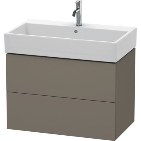 L-CUBE mobile lavabo 544x784x459mm flanella grigio satinato