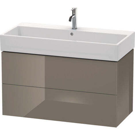 L-CUBE mobile lavabo 544x984x459mm flanella grigio lucido