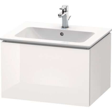 L-CUBE mobile lavabo 620x481x400mm bianco lucido mancanza