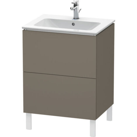 L-CUBE mobile lavabo 620x481x704mm flanella grigio satinato