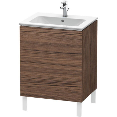 L-CUBE mobile lavabo 620x481x704mm noce scuro