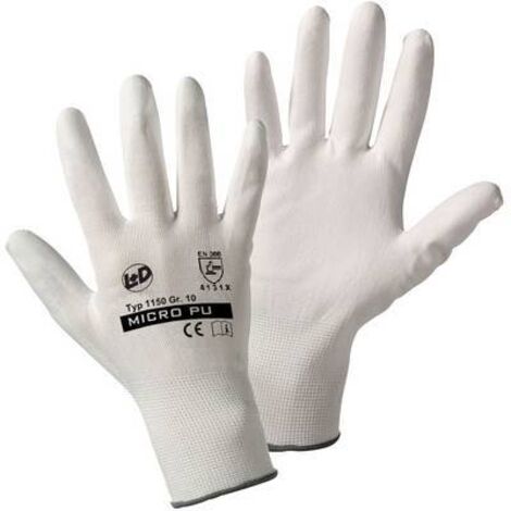 L+D MICRO-PU KNITTED 1150-11 GANTS DE TRAVAIL TAILLE: 11, XXL CAT II 1 PAIRE(S)