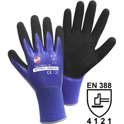 LEIPOLD + DOHLE GMBH L+D Nitril Aqua 1169-XXL Nylon Arbeitshandschuh Größe (Handschuhe): 11, XXL EN 388 CAT II 1 St.